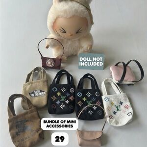 29, Bundle of Mini Accessories 8 Bag for Bubu Doll(Doll Not Included)